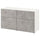 BESTÅ storage combination w doors/drawers, white Kallviken/light grey concrete effect, 51x65x32 cm