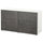 BESTÅ storage combination w doors/drawers, white Kallviken/dark grey concrete effect, 120x65x42 cm