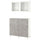 BESTÅ storage combination w doors/drawers, white Kallviken/Stubbarp/light grey concrete effect, 120x42x213 cm