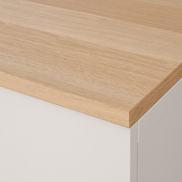 Ikea BESTÅ - Storage combination w doors/drawers, white Lappviken/Sindvik/Stubbarp white clear glass, 120x42x240 cm