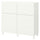 BESTÅ storage combination w doors/drawers, white/Lappviken/Stubbarp white, 120x42x112 cm