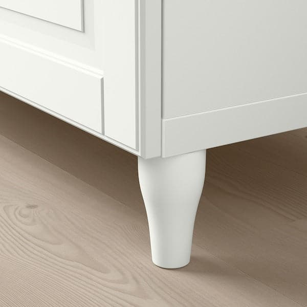 BESTÅ - Storage combination w doors/drawers, white Smeviken/Ostvik/Kabbarp white clear glass, 120x42x240 cm - best price from Maltashopper.com 39412811