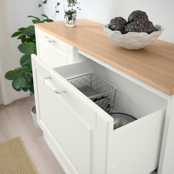 BESTÅ - Storage combination w doors/drawers, white Smeviken/Ostvik/Kabbarp white clear glass, 120x42x240 cm - best price from Maltashopper.com 39412811