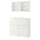 BESTÅ storage combination w doors/drawers, white/Sutterviken/Kabbarp white clear glass, 120x42x213 cm