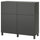 BESTÅ storage combination w doors/drawers, dark grey/Lappviken/Stubbarp dark grey, 120x42x112 cm