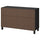 BESTÅ - BESTÅ Storage combination w doors/drawers, black-brown Björköviken/Stubbarp/brown stained oak veneer, 120x42x74 cm