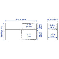 BESTÅ - Combination + doors/drawers , 120x42x65 cm - best price from Maltashopper.com 49412622