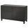 BESTÅ storage combination w doors/drawers, black-brown/Hanviken/Stubbarp black-brown, 120x42x74 cm