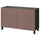 BESTÅ storage combination w doors/drawers, black-brown/Hjortviken/Stubbarp brown, 120x42x74 cm
