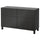 BESTÅ - BESTÅ Storage combination w doors/drawers, black-brown/Lappviken/Stubbarp black-brown, 120x42x74 cm