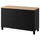 BESTÅ - Storage combination w doors/drawers, black-brown/Lappviken/Stubbarp black-brown, 120x42x76 cm