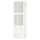 BESTÅ storage combination w glass doors, white/Hanviken white clear glass, 60x42x193 cm