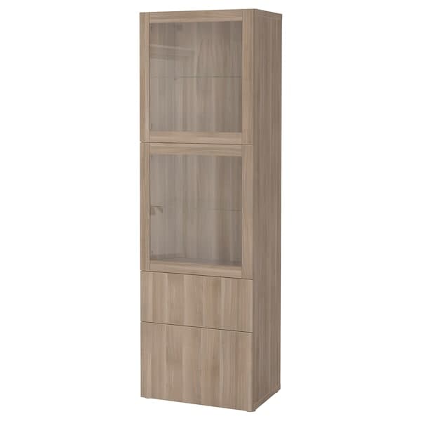 BESTÅ - Combination with glass doors , 60x42x193 cm - best price from Maltashopper.com 39412528