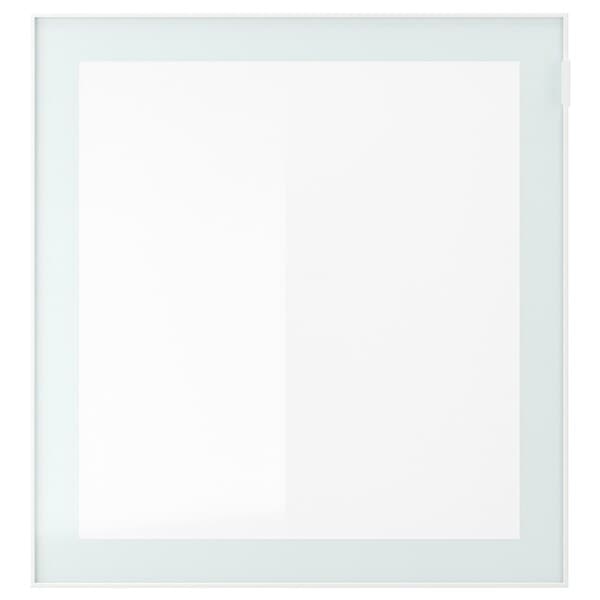 BESTÅ - Wall-mounted cabinet combination, white Glassvik/white/light green frosted glass, 60x42x64 cm - best price from Maltashopper.com 59489197
