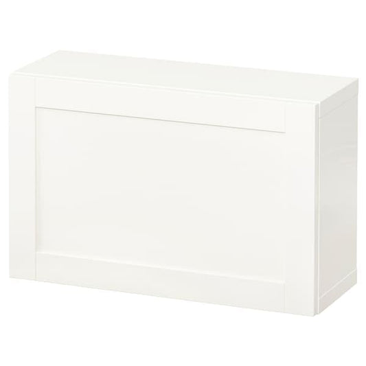Ikea BESTÅ - Wall-mounted cabinet combination, white/Hanviken white, 60x22x38 cm