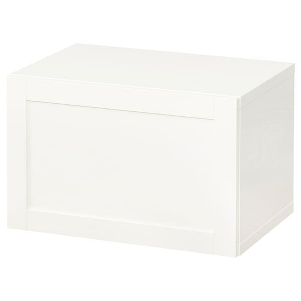 Ikea BESTÅ - Wall-mounted cabinet combination, white/Hanviken, 60x42x38 cm