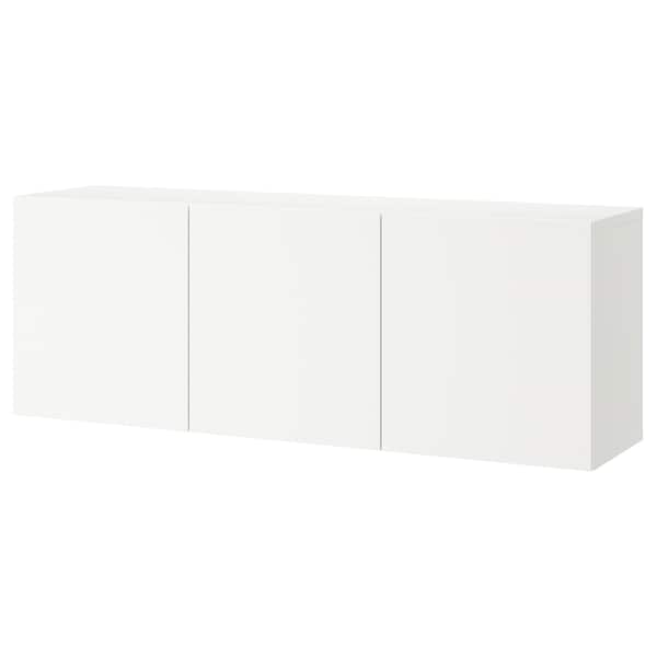 BESTÅ - Wall-mounted cabinet combination, white/Lappviken white, 180x42x64 cm - best price from Maltashopper.com 89425910