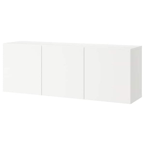 BESTÅ - Wall-mounted cabinet combination, white/Lappviken white, 180x42x64 cm
