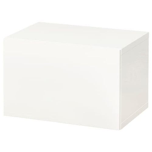 BESTÅ - Wall-mounted cabinet combination, white/Lappviken white, 60x42x38 cm