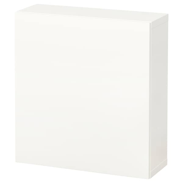 BESTÅ - Wall-mounted cabinet combination, white/Lappviken white, 60x22x64 cm - best price from Maltashopper.com 79429664