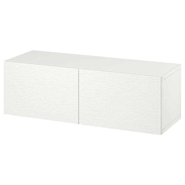 Ikea BESTÅ - Wall-mounted cabinet combination, white/Laxviken white, 120x42x38 cm