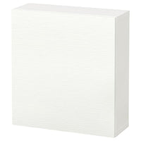 BESTÅ - Wall-mounted cabinet combination, white/Laxviken white, 60x22x64 cm - best price from Maltashopper.com 89429673