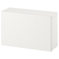 BESTÅ - Wall-mounted cabinet combination, white/Laxviken white, 60x22x38 cm - best price from Maltashopper.com 99429663