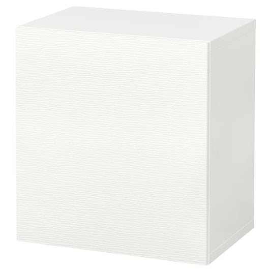 BESTÅ - Wall-mounted cabinet combination, white/Laxviken white, 60x42x64 cm - best price from Maltashopper.com 99432057