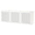 BESTÅ wall-mounted cabinet combination, white/Mörtviken white, 180x64x42 cm