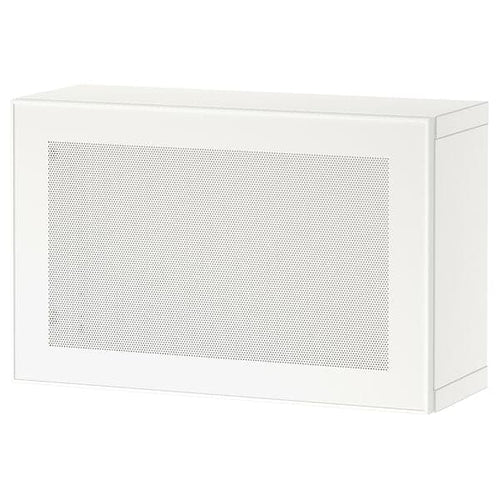 BESTÅ - Wall-mounted cabinet combination, white/Mörtviken white, 60x22x38 cm