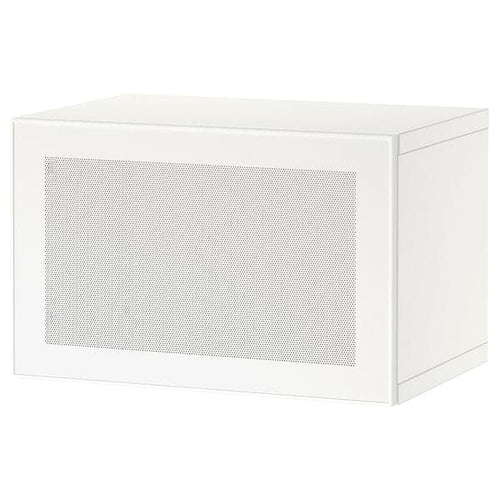 BESTÅ - Wall-mounted cabinet combination, white/Mörtviken white, 60x42x38 cm