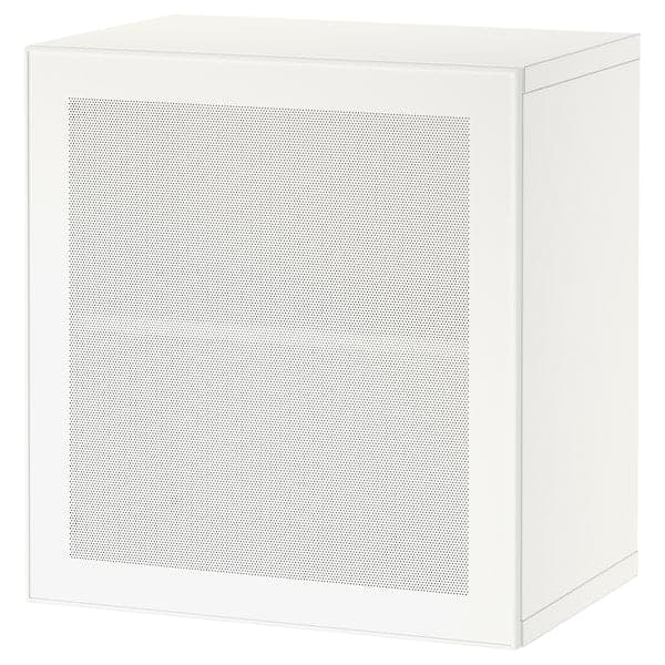 BESTÅ - Wall-mounted cabinet combination, white/Mörtviken white, 60x42x64 cm