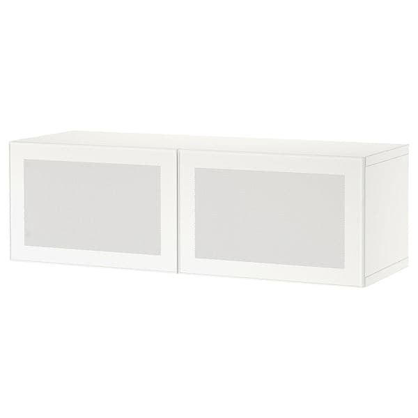 BESTÅ - Wall-mounted cabinet combination, white/Mörtviken white, 120x42x38 cm - best price from Maltashopper.com 79439856