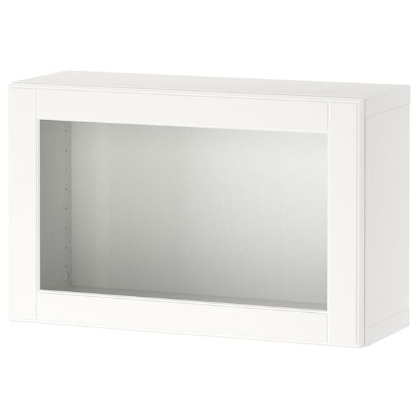 BESTÅ - Wall-mounted cabinet combination, white/Ostvik white, 60x22x38 cm - best price from Maltashopper.com 59429245