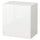 BESTÅ - BESTÅ Wall-mounted cabinet combination, white/Selsviken white, 60x42x64 cm