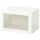 BESTÅ - Wall-mounted cabinet combination, white/Sindvik white clear glass, 60x42x38 cm