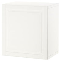 BESTÅ - Wall-mounted cabinet combination, white/Smeviken white, 60x42x64 cm - best price from Maltashopper.com 69432054