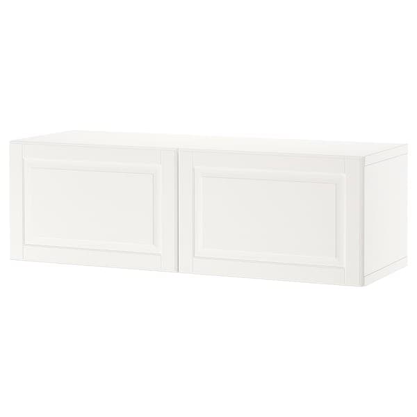 BESTÅ - Wall-mounted cabinet combination, white/Smeviken white, 120x42x38 cm - best price from Maltashopper.com 69439847