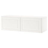 BESTÅ wall-mounted cabinet combination, white/Smeviken white, 120x42x38 cm