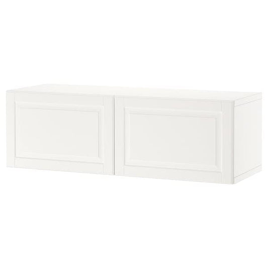 Ikea BESTÅ - Wall-mounted cabinet combination, white/Smeviken white, 120x42x38 cm