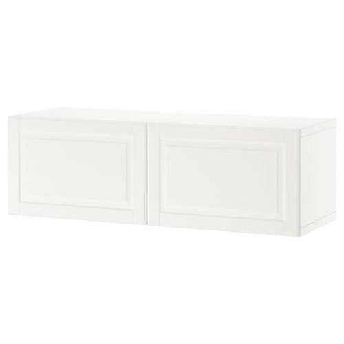 BESTÅ - Wall-mounted cabinet combination, white/Smeviken white, 120x42x38 cm