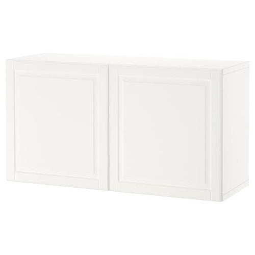 BESTÅ - Wall-mounted cabinet combination, white/Smeviken, 120x42x64 cm