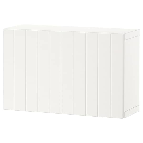 BESTÅ - Wall-mounted cabinet combination, white/Sutterviken white, 60x22x38 cm - best price from Maltashopper.com 39429246