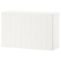 BESTÅ - Wall-mounted cabinet combination, white/Sutterviken white, 60x22x38 cm - best price from Maltashopper.com 39429246