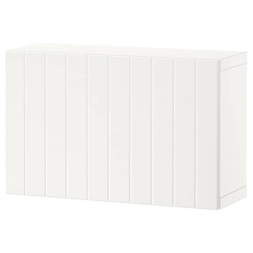 BESTÅ - Wall-mounted cabinet combination, white/Sutterviken white, 60x22x38 cm