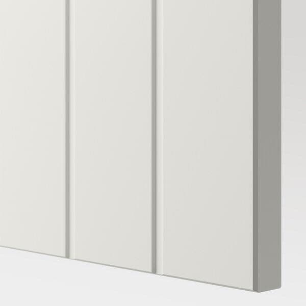 Ikea BESTÅ - Wall-mounted cabinet combination, white/Sutterviken, 120x42x64 cm
