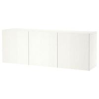BESTÅ - Wall-mounted cabinet combination, white/Timmerviken white, 180x42x64 cm - best price from Maltashopper.com 79421804