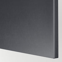 BESTÅ - Wall-mounted cabinet combination, dark grey/Riksviken brushed dark pewter effect, 180x42x64 cm - best price from Maltashopper.com 59508110