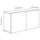 BESTÅ - BESTÅ Wall-mounted cabinet combination, black-brown Glassvik/black clear glass, 120x42x64 cm