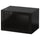 BESTÅ - BESTÅ Wall-mounted cabinet combination, black-brown/Glassvik black, 60x42x38 cm